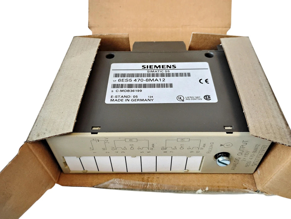 Siemens 6ES5 470-8MA12 2 x 10 V DC SIMATIC S5 Analog Output Module