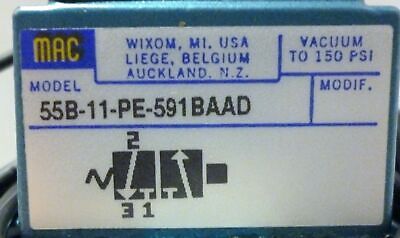 MAC Valves 55B-11-PE-591BAAD Solenoid Valve