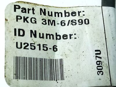 Turck PKG 3M-5/S90 U2515-70 300 V PLC Cable w/ 3-Pin Connector