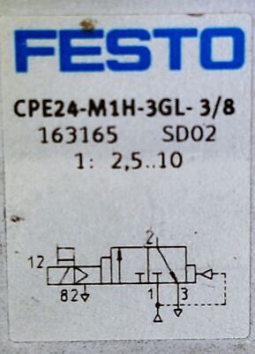 Festo CPE24-M1H-3GL-3/8 163165 Solenoid Valve