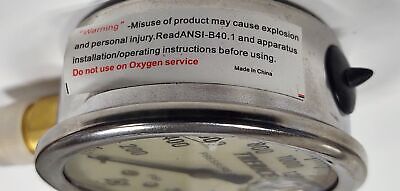Trerice 52-2217 0-2000 psi Oil Filled Air Pressure Gauges