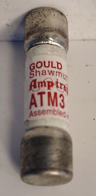 Ferraz Shawmut ATM3 600 VAC / 500 VDC 3 A Amp-Trap Fast-Acting Fuse - Lot of 10
