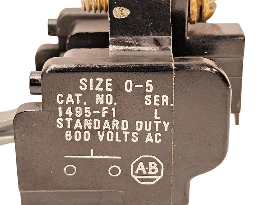 Allen-Bradley 1495-F1 Ser L 600 V 10 A 1NO Auxiliary Contact Block NEMA Size 0-5