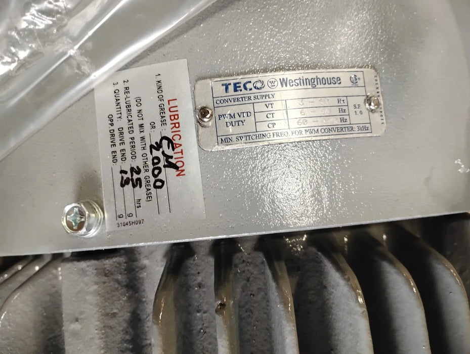 TECO Westinghouse JMP0202 230/460 V 3520 RPM 20 HP Close Coupled Pump Motor
