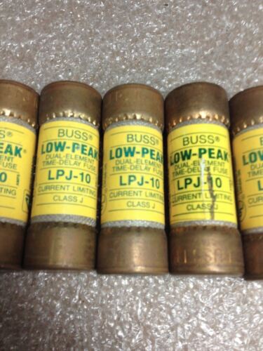 5 Bussmann Buss LPJ-10 Fuses