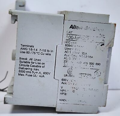 Allen-Bradley 100-M09NZ243 IEC Non-Reversing Miniature Contactor