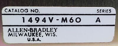 Allen-Bradley 1494V-M60 Ser A Slide Mechanism for Circuit Breaker