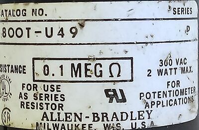 Allen-Bradley 800T-U49 Series P Potentiometer