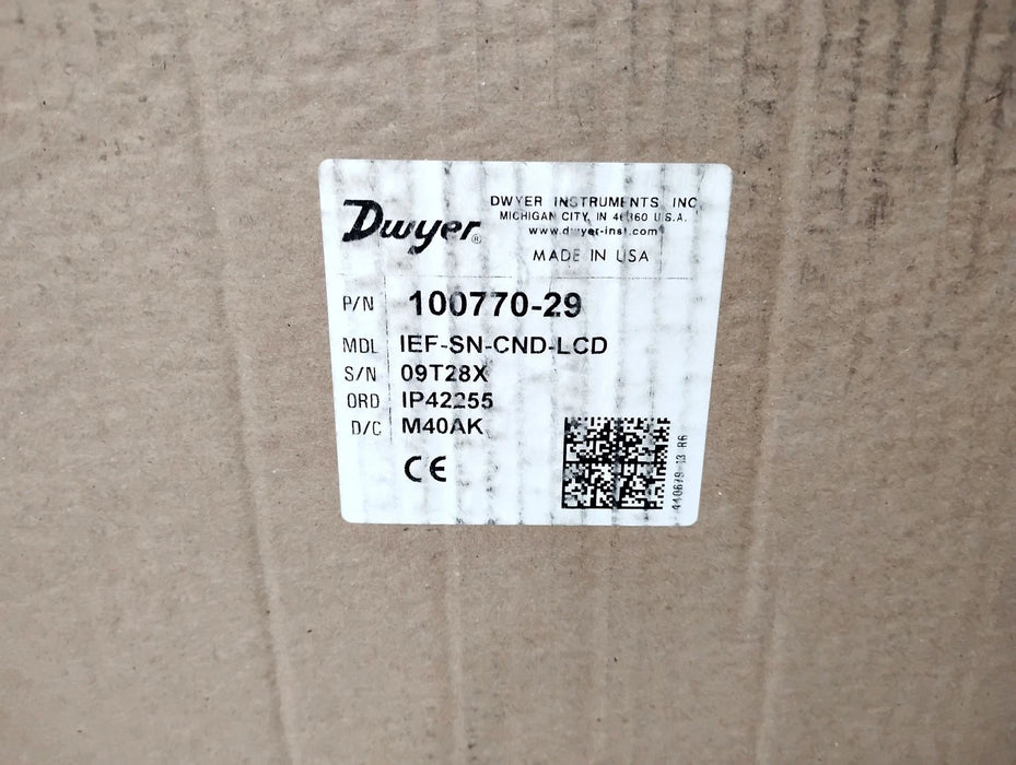 Dwyer IEF-SN-CND-LCD 12-42 VDC 12-36 VAC 1" NPT Electromagnetic Flow Transmitter