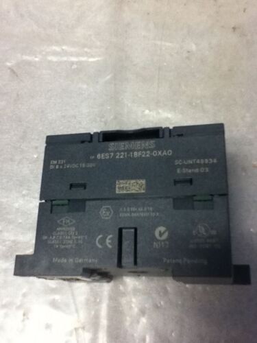 Siemens 6ES7-221-1BF22-0XA0 INPUT MODULE- NO BOX