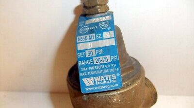 Watts Valve 1/2" N55B M1 25-75 Psi