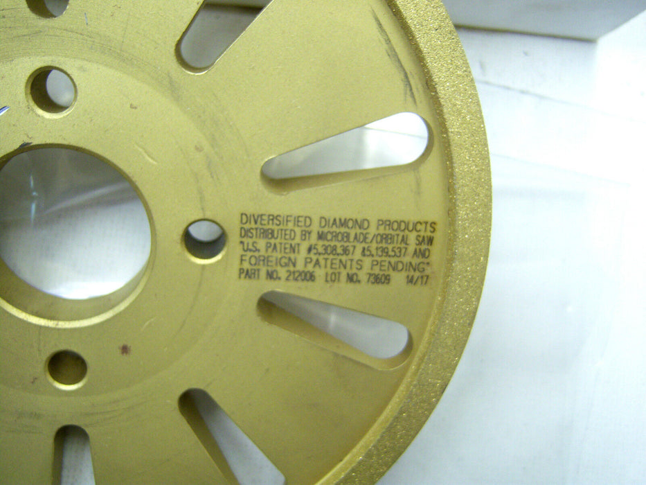 Orbital Saw 6" Golden Grinding Wheel TIN coated 212006