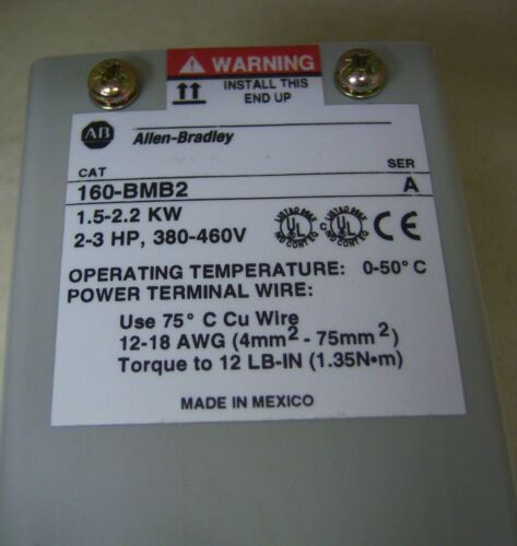 Allen-Bradley 160-BMB2 Ser.A Dynamic Brake Module 460V 2-3HP 1.5-2.2kW