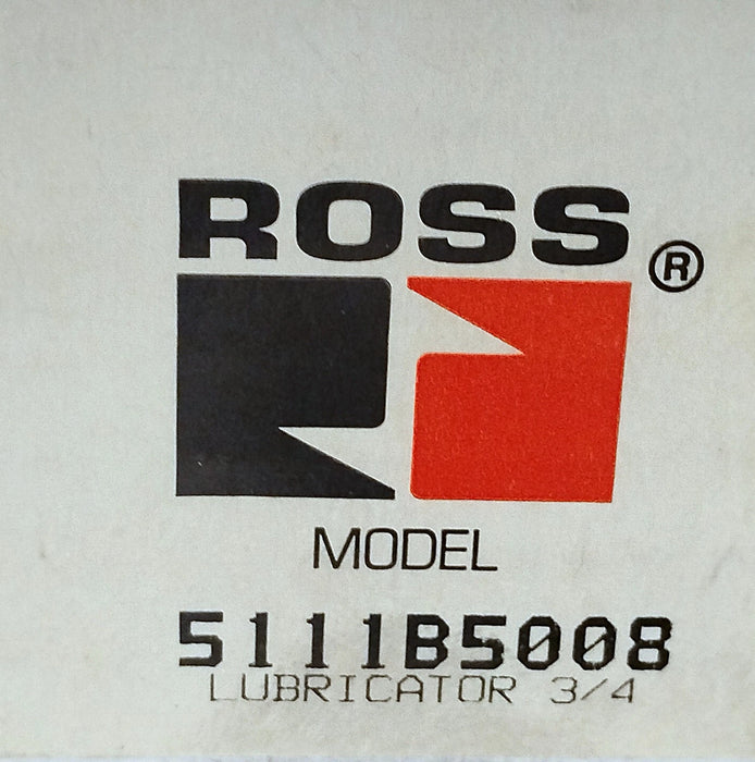 Ross Controls 5111B5008 3/4" NPT 150 psig Air Line Lubricator w/ Shatterguard