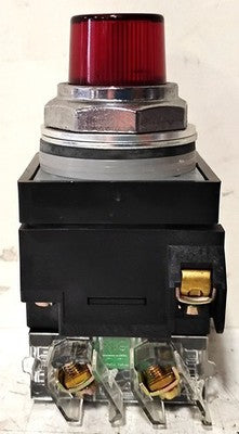 GE CR104PLT32RA 120 V Red Push-to-test Oiltight Indicator Light