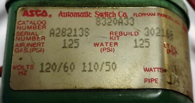 ASCO 8320-A33-120 Solenoid Valve