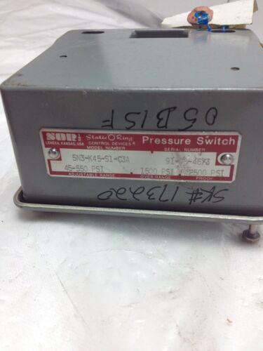 SOR 5N3-K45-S1-C3A Static O-Ring Pressure Switch