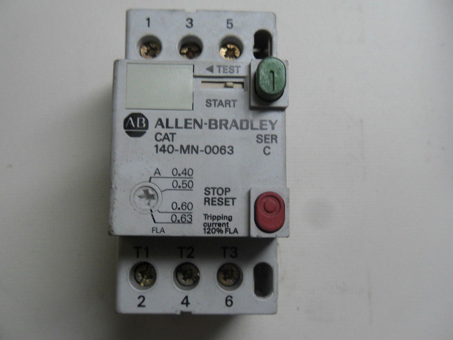 Allen-Bradley 140MN0063 Starter Manual Motor .4-.63AMP 3P