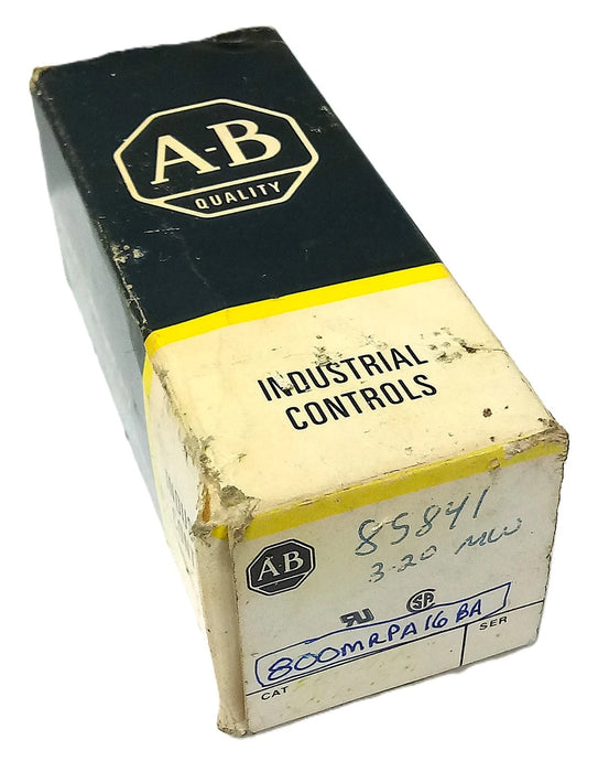 Allen-Bradley 800MR-PA16BA Blue Illuminated Pushbutton w/ 120 V AC Transformer