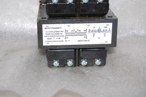 Square D Transformer Control 9070T75Q36427