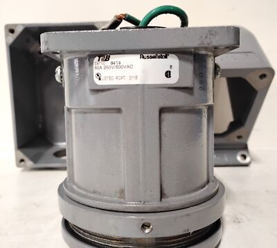 Russellstoll 8414 60 A 600 V AC 3 W 4 P HS Ever-Lok Receptacle