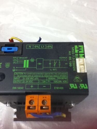 MURR ELEKTRONIK MNG7,5-230/24 POWER SUPPLY