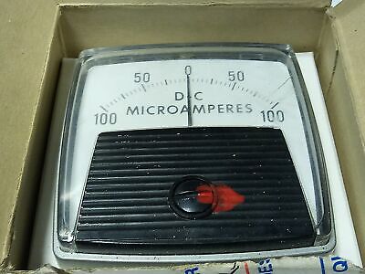 Yokogawa 254201DRDR8 100-0-100 DC Microamperes Analog Panel Meter