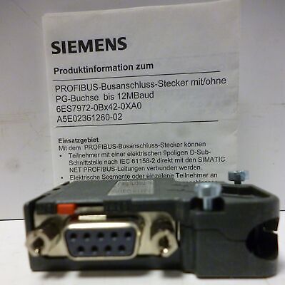Siemens 6ES7972-0BA12-0XA0 PLC Bus Connector