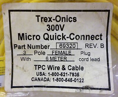 Trex-Onics 69320 Micro Quick-Connect Cable