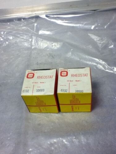 LOT OF 2 USED OHMITE 0332 POTENTIOMETERS