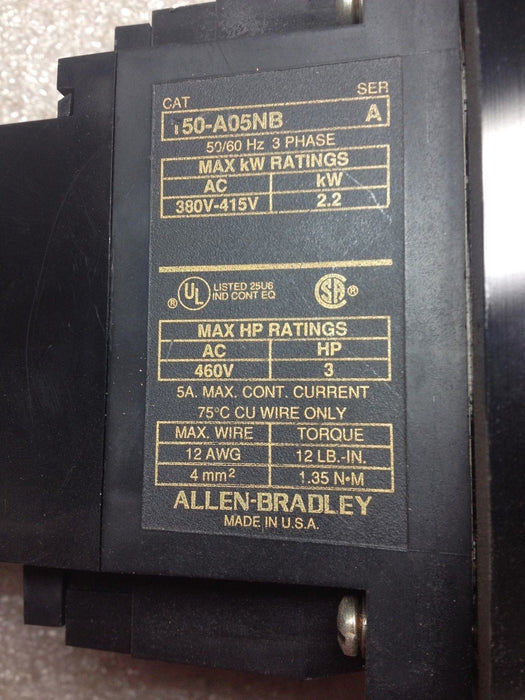 Allen-Bradley 150-A05NB MOTOR CONTROLLER