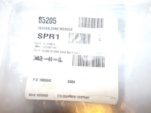 HOTT WATT INC. HEATER ZONE MODULE D2138ETS