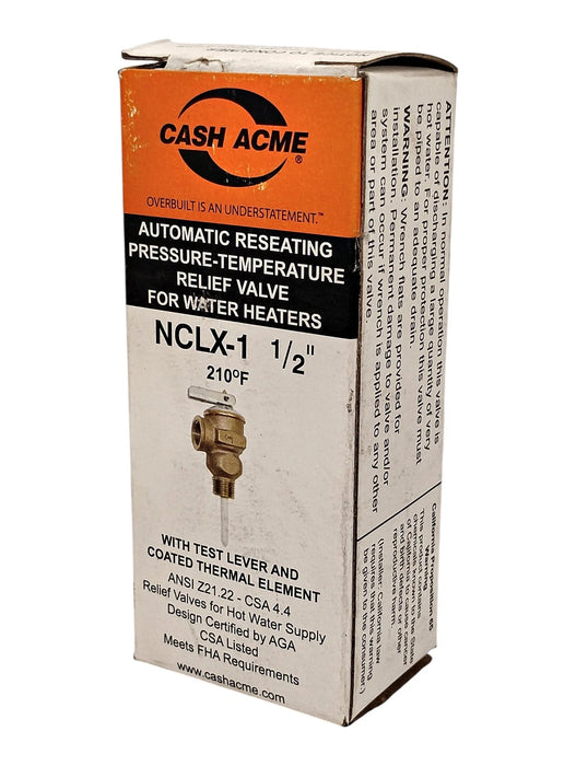CASH ACME 16481-0125 NCLX-1 1/2 in Pressure-Temperature Relief Valve