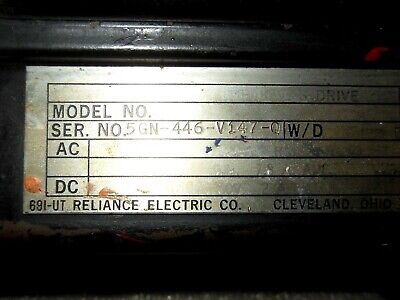 1 Reliance ELECTRIC 8C54D 3/4 HP IMPAK V*S DRIVE