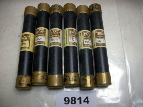 6 Buss Semiconductor Fuses KBC-15