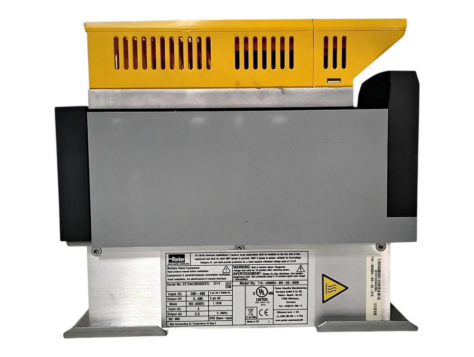Parker 710-4D0004-BN-0S-0000 380-480V Power Stack w/ 31V-4D0004-BN-2S-0000 Drive