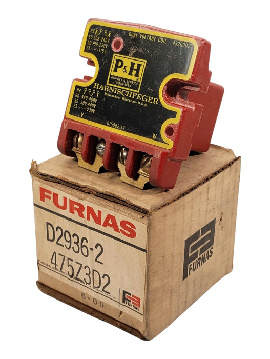 Furnas D2936-2 475Z3D2 Dual Voltage Coil for Starter/Contactor