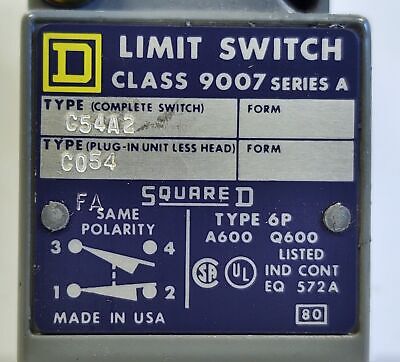 Square D 9007C54A2 Rotary Gear Limit Switch