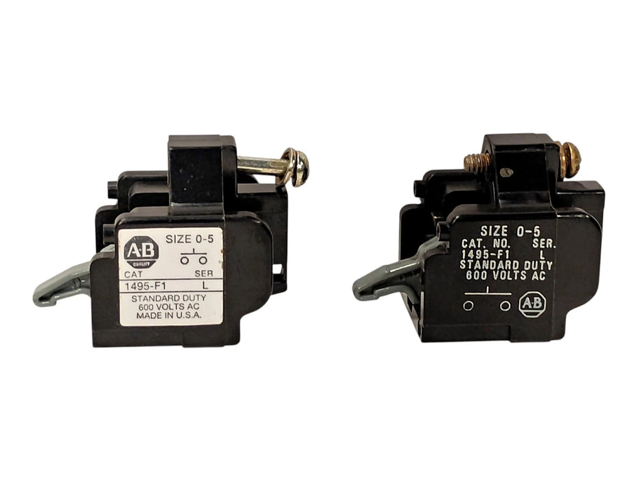 Allen-Bradley 1495-F1 Ser L 600 V 10 A 1NO Auxiliary Contact Block NEMA Size 0-5