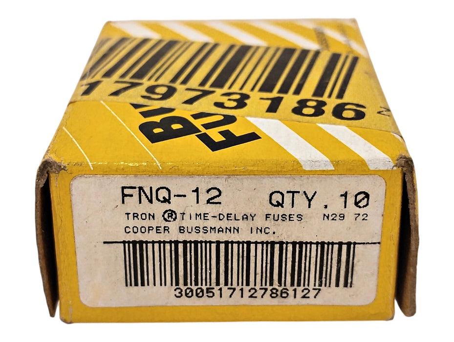 Bussmann FNQ-12 500 V AC 12 A Non-Current-Limiting Time-Delay Fuses