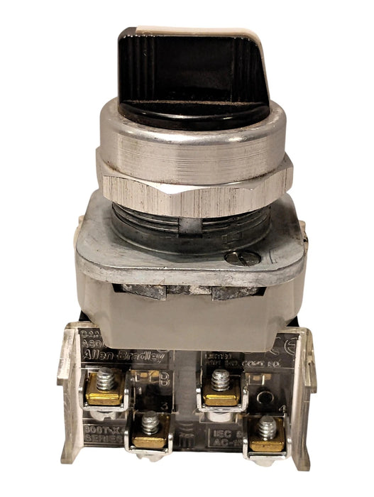Allen-Bradley 800T-J2KE7B 600V AC/DC 3-Position 30 mm Maintained Selector Switch
