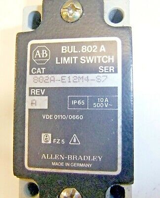 Allen-Bradley Limit Switch 802A-E12M4-S7