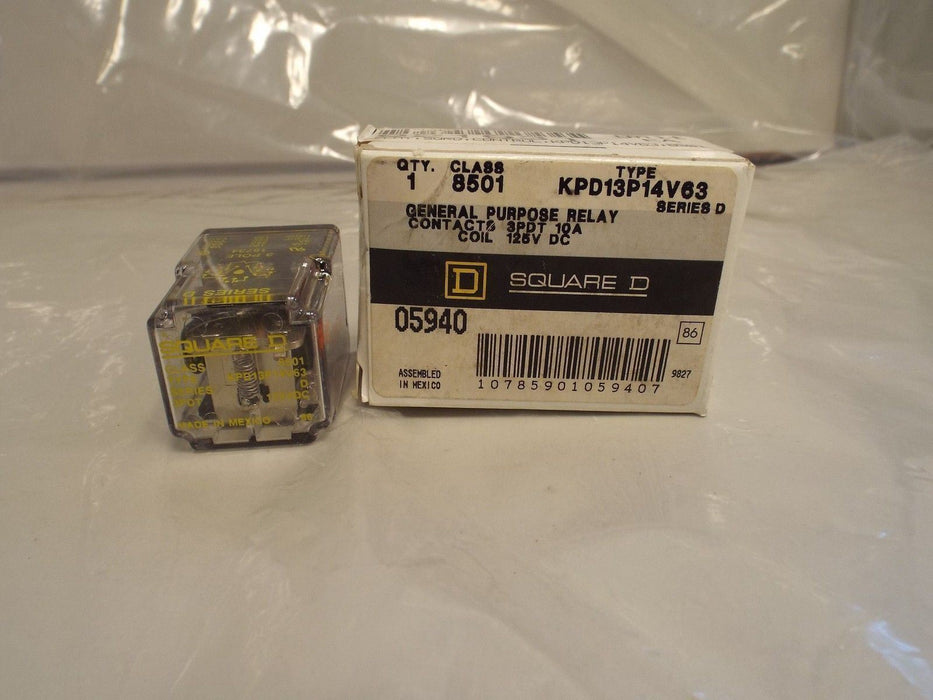 Square D KPD13P14V63 General Purpose Relay