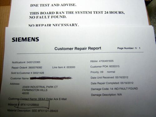 Siemens Interface 6FX1121-2BB02 Sinumerik-810