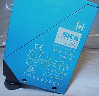 SICK WS24-X2301 13.5 V Dc Photoelectric Proximity Sensor