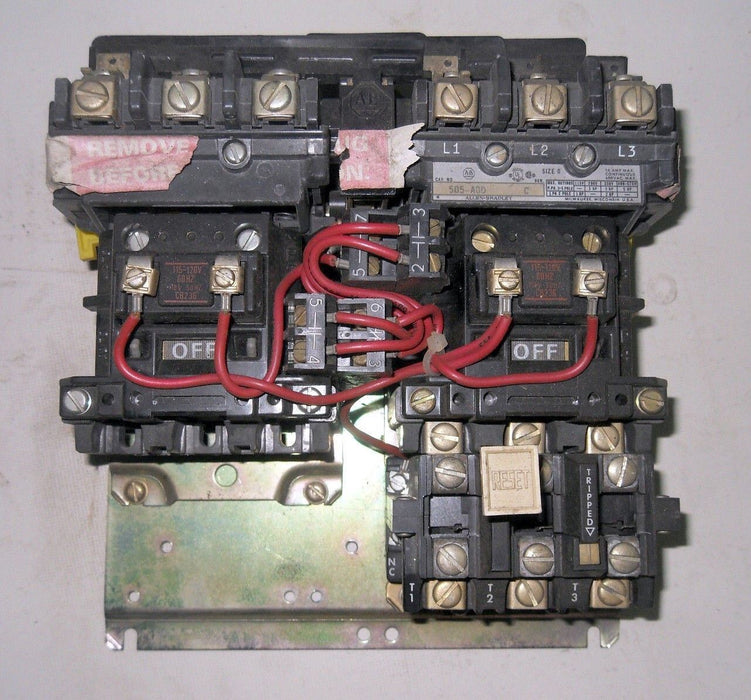 Allen-Bradley 505-AOD Size 0 Reversing Starter