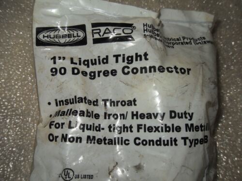 Hubbell Raco 3544-8 1" Liquid Tight 90 Deg Connector