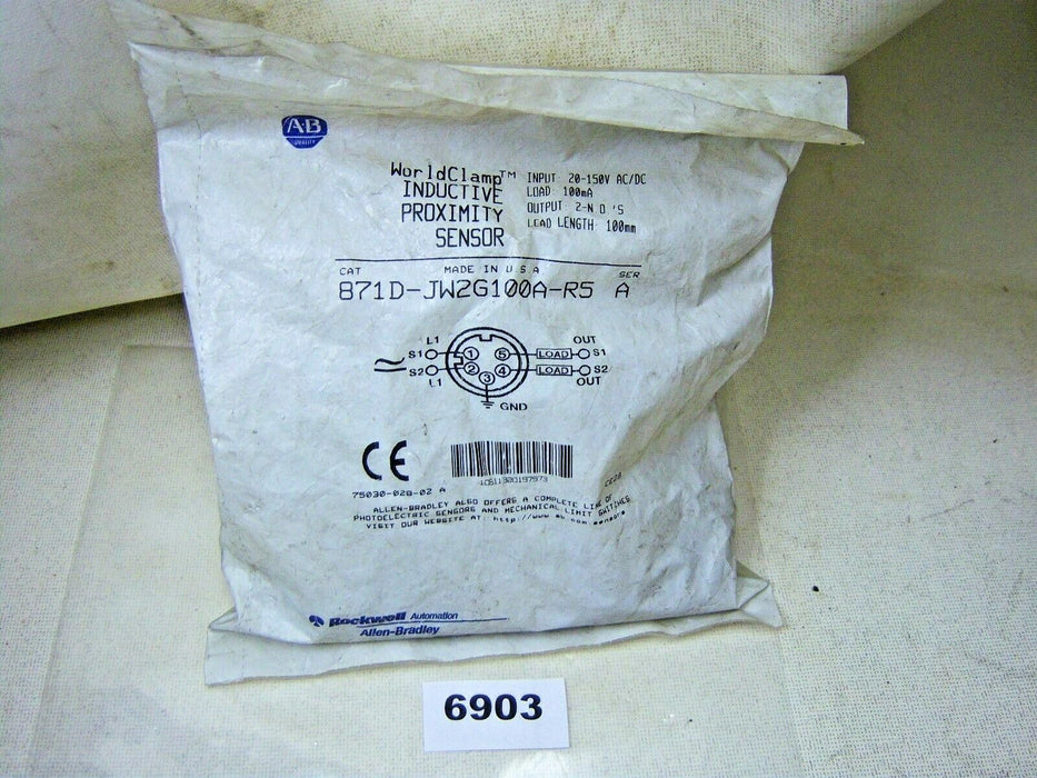 Allen-Bradley Proximity Inductive Sensor 871D-Jw2G100A-R5