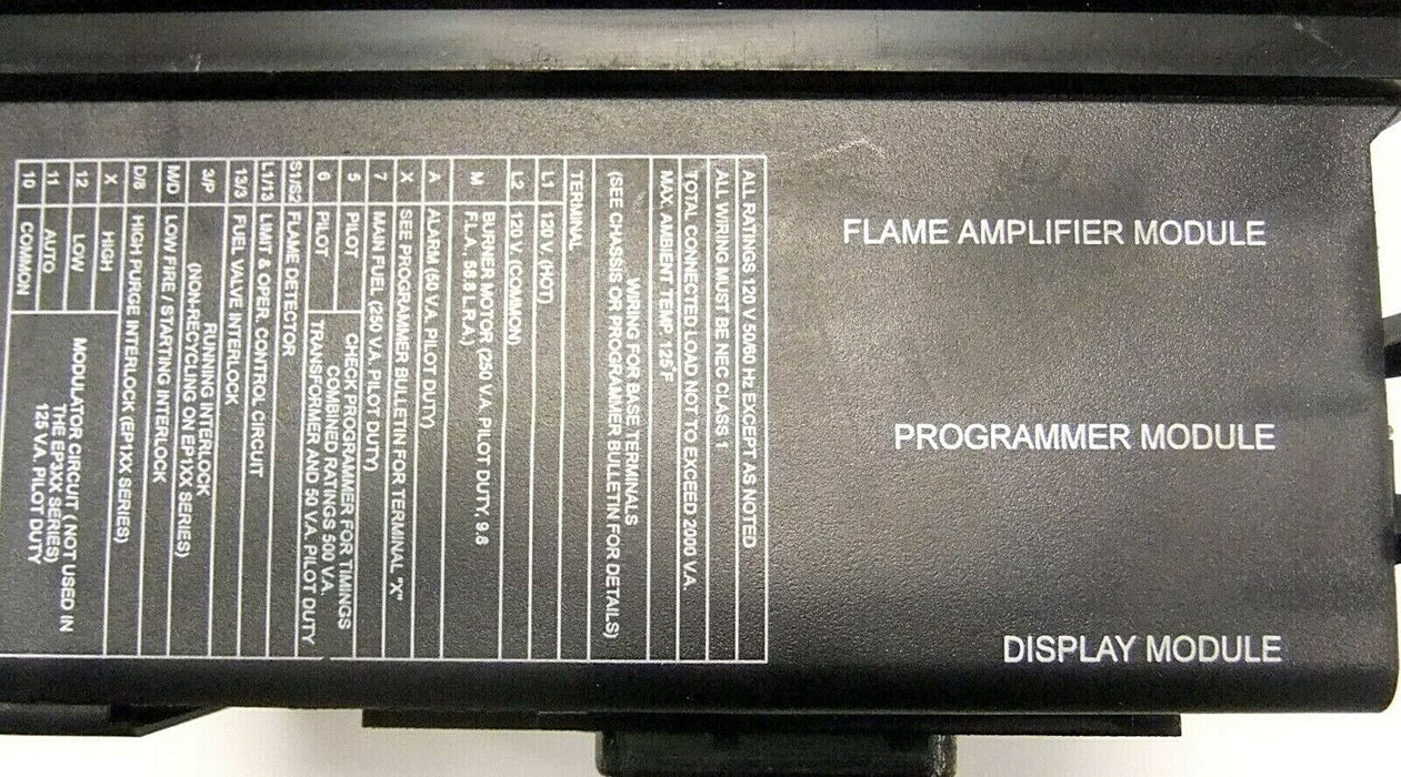 Fireye Flame Safety Control EB-700 EP160 833-2585 Flame Safety Modules
