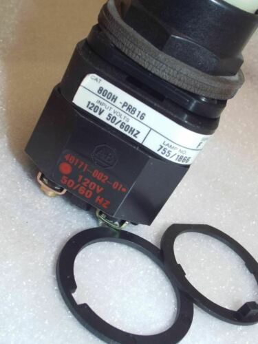 Allen-Bradley 800H-PRB16W Illuminated Head Push Button 120V